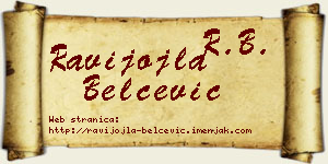 Ravijojla Belčević vizit kartica